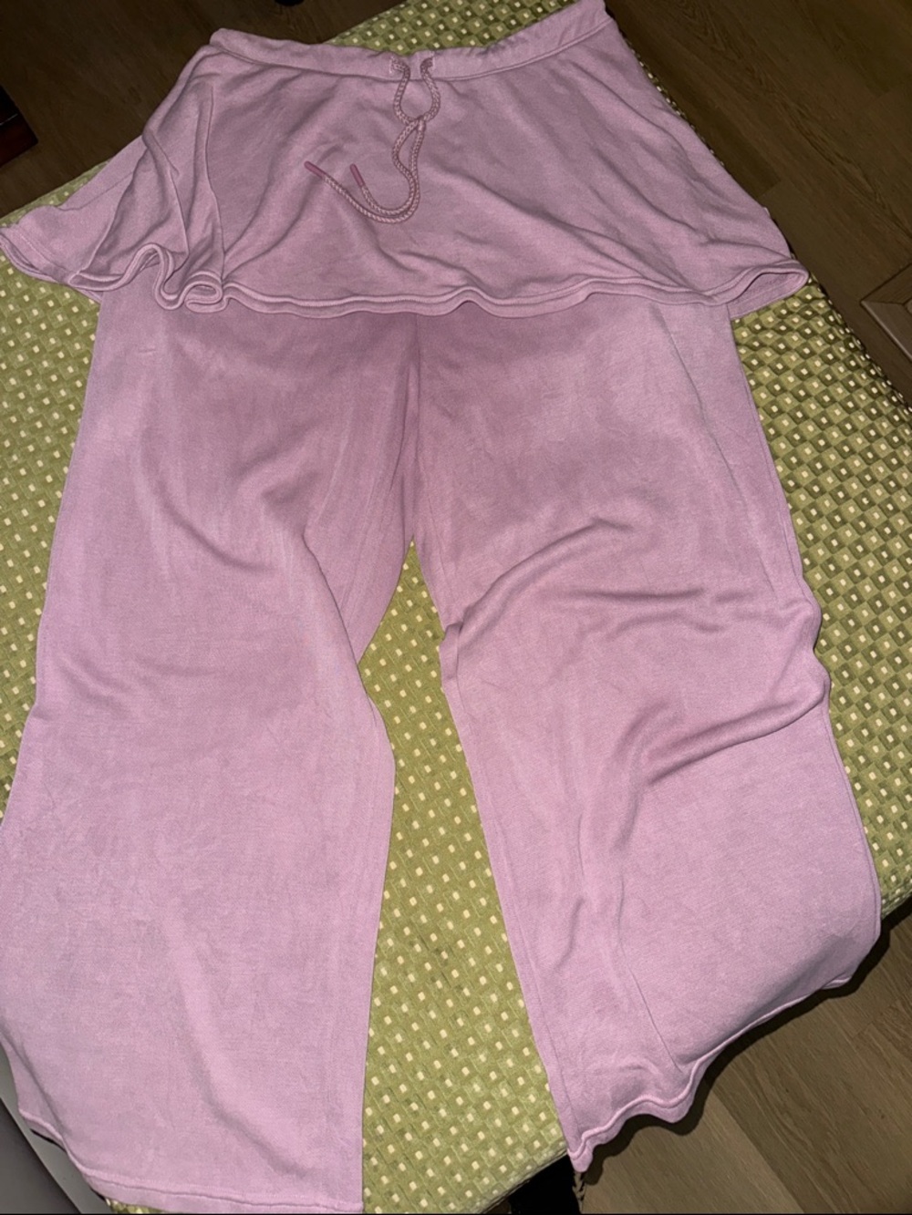 Free people soft knit skirt-pant combo